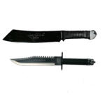 Depox Set Cutit de vanatoare First Blood si Maceta Rambo, DEPOX®, Teaca inclusa (1994)