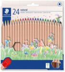 STAEDTLER Színes ceruza készlet, hatszögletű, STAEDTLER "Noris® natural 143N", 24 szín (TS143NC24) - kecskemetirodaszer