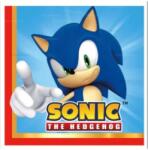 100pa Szalvéta Sonic Süni The Hedgehog Születésnap 20 db Dekoráció 33cm ajándék