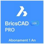 BricsCAD PRO V26 1 Utilizator 1 An Licență Electronică (PRO-SU-SUB-NEW-NA-1Y)
