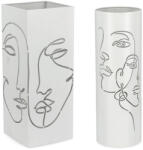 Bizzotto Set 2 suporturi umbrele otel alb Evans 20x20x52h; ø18x52h (0724032deco)