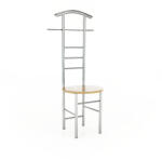 Mobikon Cuier mdf fag metal argintiu Frank 50x46x119 cm (10018276)