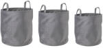 Bizzotto Set 3 cosuri depozitare textil gri Averill 30x30 cm, 34x34 cm, 38x38 cm (0219016deco)