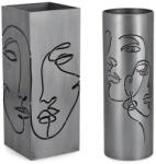Bizzotto Set 2 suporturi umbrele otel argintiu Evans 20x20x52h; ø18x52h (0724034deco)