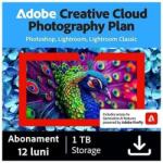 Adobe Photography Plan Photoshop + Lightroom Classic + 1 TB Cloud Subscripție Anuală (65263192)