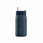 Estia Home Art Lens Save The Aegean Pahar Termos Oțel Inoxidabil Fără BPA 360ml Indigo cu Pai 01-42790 (01-42790)