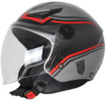 Strend Pro Fly Gri / Negru / Roșu Cască Moto Jet ECE 22.06 693-30-0724650-1050104 (693-30-0724650-1050104)