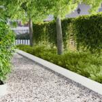 vidaXL Margine pentru gazon 20 pcs 102 x 15 x 4 cm Otel Alb GartenMobel Dekor (8008767)