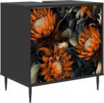 vidaXL Dulap de Baie LOCHEM Stejar Negru 60 x 40 x 61 cm GartenMobel Dekor (8007410)