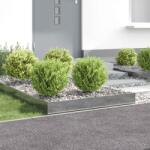 vidaXL Margine pentru gazon 4 pcs 100 x 100 x 20 cm Otel Argintiu GartenMobel Dekor (8008970)
