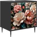 vidaXL Dulap de Baie BORNE Stejar Negru 60 x 40 x 61 cm Lemn prelucrat GartenMobel Dekor (8007416)