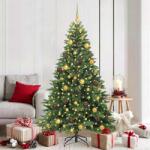vidaXL Brad de Craciun artificial cu 300 LED Verde 180 cm PE si PVC GartenMobel Dekor (3397546)