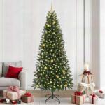 vidaXL Brad de Craciun artificial cu 300 LED Verde 240 cm PE si PVC GartenMobel Dekor (3397377)