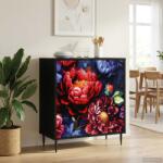vidaXL Bufet KIEL Stejar Negru 69 x 33 x 76 cm Lemn prelucrat GartenMobel Dekor (8006943) Comoda