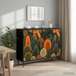 vidaXL Bufet ZAANDAM Stejar Negru 102 x 33 x 76 cm Lemn prelucrat GartenMobel Dekor (8006980) Comoda