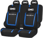 AutoHelix MSA Set Huse Scaune Universale Compatibile cu Dacia Nou - Negru/Albastru (HSA6)