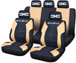 AutoHelix MSA Set Huse Scaune Universale Compatibile cu Dacia Nou - Negru/Crem (HSA5)