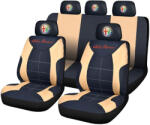 AutoHelix MSA Set Huse Scaune Universale Compatibile cu Alfa Romeo - Negru/Crem (HSAALF.1)