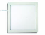 Delux DEL1277 deLux LED panel, 12W, 840Lm, 4000K, négysz. , kiv. : 160x160mm, 170x170x20mm, sülly. , 110-265V, 55x2835SMD, (DEL1277)