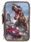 TOPModel Penar Top Model, Dino New World, 3 Compartimente Echipat, Kaki, T-rex, 18 Pixuri (4010070708580) Penar