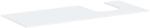 Hansgrohe Xevolos E - Blat sub lavoar, 137x55 cm, decupaj dreapta, alb mat 54206700 (54206700)
