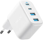 Anker Incarcator Retea Anker Zolo, 50W, 3A, 2 x USB-A - 2 x USB-C, Alb - gsmnet