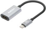 Manhattan USB-C HDMI Átalakító Aktív Szürke 153973 (153973)