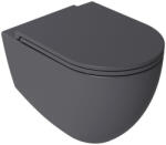 SAPHO WC, Sapho Isvea Infinity Rimless fali wc 36, 5x53 cm, antracit 10NF02005-2C - zuhanykabin
