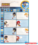 Sonic a sündisznó Rings füzetcímke matricával 16 db-os (JAV_GIM77540449)