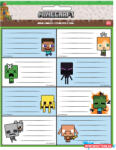 Stumble Guys Minecraft Creepers Need Hugs füzetcímke 16 db-os (JAV_GIM77570046)