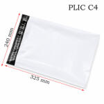 Procart Set 50 plicuri expediere curierat C4, 240x325 mm, ambalaj rezistent documente si produse (PLICC4)