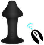 AnalTech Szexjáték Rezegő, 10-módos, távirányítós, újratölthető, vízálló 7x3, 7 cm szilikon plug barna
