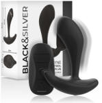 Black & Silver Fekete és Ezüst - Dwayne Anális Dugó Szilikon Távirányító