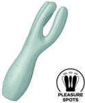 Satisfyer Hármas: Satisfyer csiklóstimulátor 14cm zöld