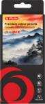 Herlitz Creioane colorate corp negru, mina 4mm, set 12 culori, blister, Herlitz HZ9498290