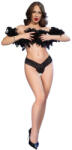 Chilirose Panties & Thongs Chilirose CR 4885 tanga (fekete, nyitott) M - adultshopone