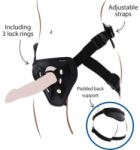 GET REAL Légy Komolya - Strap-on Deluxe Fekete Heveder