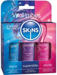 SKINS - VITAL LUBES KIT AQUA, SUPERSLIDE ÉS EXCITE KENŐANYAGOK 3 x 12 ML