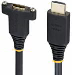 StarTech - 2 m-es panelre szerelhető HDMI-kábel, nagy sebességű HDMI panelre szerelhető hosszabbítókábel, 4K 60Hz/1440p 144Hz - HDMI2PNLFM-2M (HDMI2PNLFM-2M)