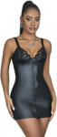 Subblime Dresses Subblime - 957568 Bőr Cipzáros Ruha Fekete S/m
