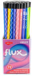 Daco Set 72 creione negre cu radiera DACO CG119, Motiv Flux (CG119)