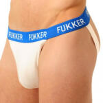 Fukker Jockstrap - stílusos fehér-kék fehérnemű férfiaknak