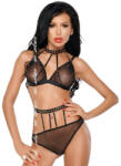Me-seduce Set ME-SEDUCE - stílusos fekete fehérnemű szett S/M - adultshopone