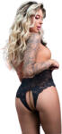 Chilirose Panties & Thongs CHILIROSE - érzéki fekete tanga (crotchless) S/M - adultshopone