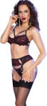 Chilirose Sets ChiliRose CR 4698 - érzéki piros-fekete szett négy darabban