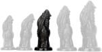 ToppedMonster Lekeps Dildó Texturált felület Szívókorong 23 cm 9 cm PVC fekete