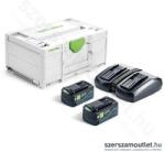 Festool 18V 2xHP5, 0/TCL6 HighPower energia szett (2db akku + 1db töltő + 1db systainer) (578679) (578679)