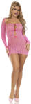 Subblime Dresses Subblime - 952471 Rózsaszín Hálós Ruha, Egy Méret
