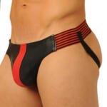 Fist Jockstrap ököl bőr piros-S