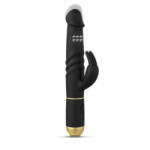 Dorcel Vibrátor Rezgő fej, 7 mód, USB töltés 27 cm fekete-arany